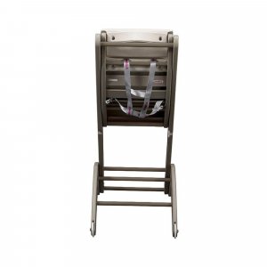 Chaise haute bébé évolutive manon laqué gris clair Combelle