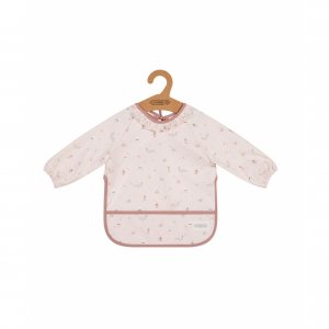 Bavoir tablier à manches rose Combelle