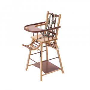 Chaise haute évolutive marcel hybride vieux rose Combelle