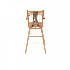 Chaise haute en bois andré vernis naturel Combelle