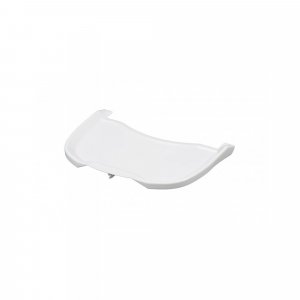 Pack chaise haute pliante sarah vernis naturel et sa tablette blanche amovible Combelle