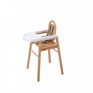 Chaise haute bois lili vernis naturel Combelle