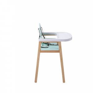 Chaise haute bois lili hybride vert mint Combelle