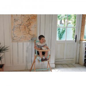 Chaise haute bébé sarah extra-pliante hybride blanc Combelle