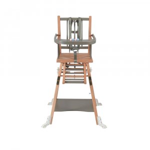 Chaise haute bébé marcel transformable barreaux hybride gris Combelle