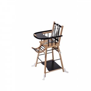 Chaise haute bébé marcel transformable barreaux hybride noir Combelle