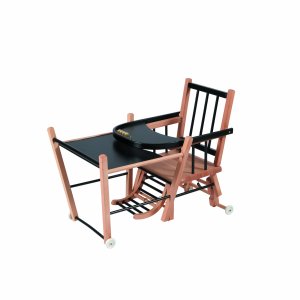 Chaise haute bébé marcel transformable barreaux hybride noir Combelle