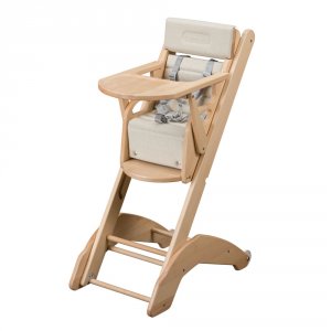Chaise haute bébé manon vernis naturel Combelle
