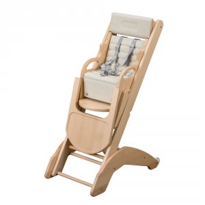 Chaise haute bébé manon vernis naturel Combelle