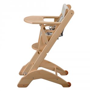 Chaise haute bébé manon vernis naturel Combelle