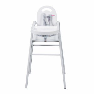 Chaise haute bébé lili fixe (avec tablette amovible ) laque blanc Combelle