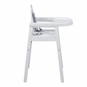 Chaise haute bébé lili fixe (avec tablette amovible ) laque blanc Combelle