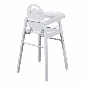 Chaise haute bébé lili fixe (avec tablette amovible ) laque blanc Combelle
