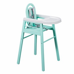 Chaise haute bébé lili vert mint Combelle