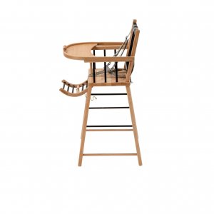 Pack chaise haute andré et sa tablette blanche Combelle