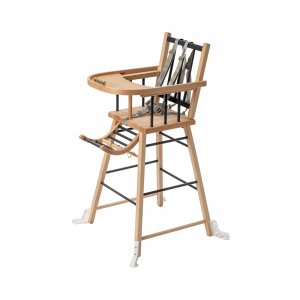 Pack chaise haute andré et sa tablette blanche Combelle