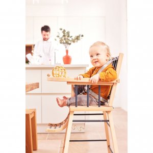 Pack chaise haute andré et sa tablette blanche Combelle