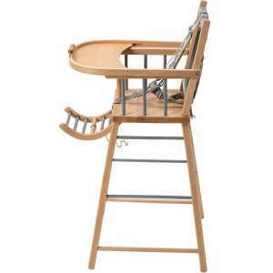 Pack chaise haute andré et sa tablette blanche Combelle