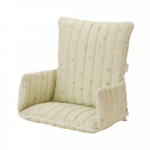 Coussin de chaise haute ouatiné vert clair Combelle