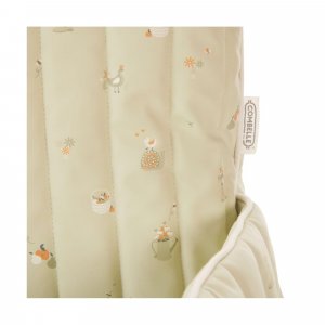 Coussin de chaise haute ouatiné vert clair Combelle