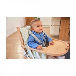 Coussin de chaise haute ouatiné vert clair Combelle