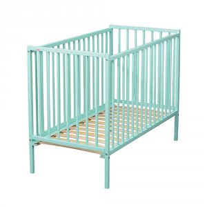 Lit bébé remi 60x120 laque vert mint Combelle