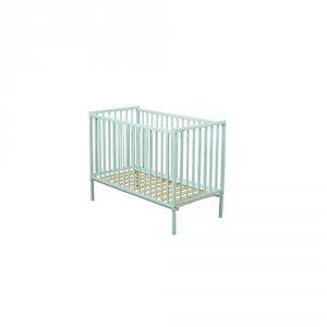 Lit bébé remi 60x120 laque vert mint Combelle