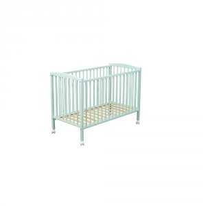 Lit bébé arthur 70x140 laque vert mint Combelle