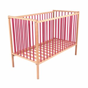 Lit bébé remi 60x120 hybride fuschia Combelle