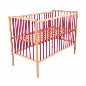 Lit bébé remi 60x120 hybride fuschia Combelle