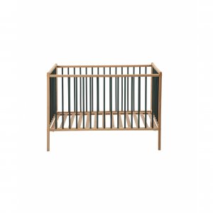 Lit en bois 60x120 cm rémi hybride kaki Combelle