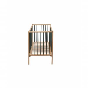Lit en bois 60x120 cm rémi hybride kaki Combelle