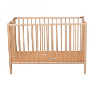 Lit bébé roméo 60x120 extra-pliant vernis naturel Combelle