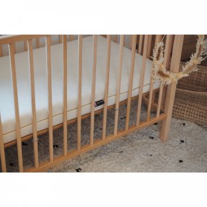 Lit bébé roméo 60x120 extra-pliant vernis naturel Combelle
