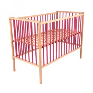 Lit bébé arthur 60x120 hybride fuschia Combelle