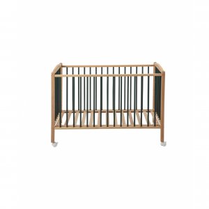 Lit en bois 60x120 cm arthur hybride kaki Combelle