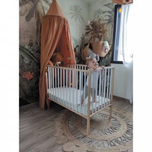 Lit bébé remi 70x140cm hybride noir Combelle