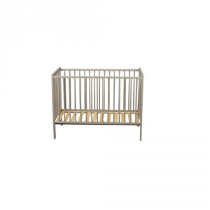 Lit bébé remi 60x120 laque gris clair Combelle