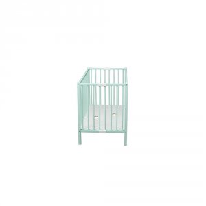 Lit bébé roméo 60x120cm extra-pliant laque vert mint Combelle