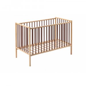Lit en bois 60x120 cm rémi hybride vieux rose Combelle