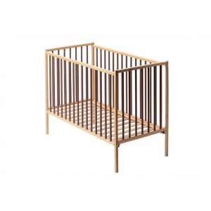 Lit en bois 60x120 cm rémi hybride vieux rose Combelle