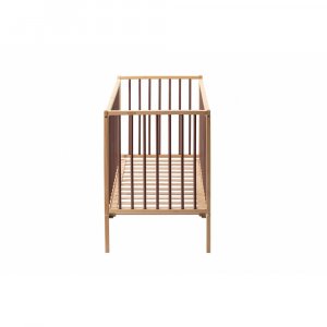 Lit en bois 60x120 cm rémi hybride vieux rose Combelle