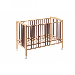 Lit en bois 60x120 cm arthur hybride vieux rose Combelle