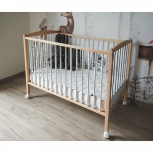 Lit en bois 70x140 cm arthur hybride vieux rose Combelle