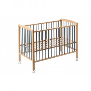 Lit en bois 70x140 cm arthur hybride bleu gris Combelle