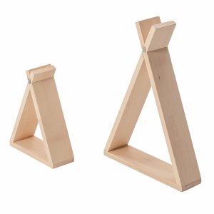 Lot de 2 étagères tipi brut Combelle