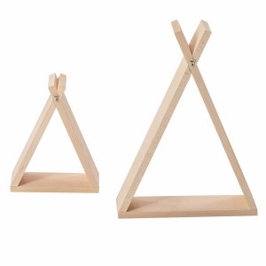 Lot de 2 étagères tipi brut Combelle