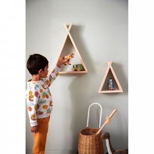 Lot de 2 étagères tipi brut Combelle
