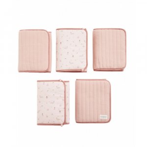 Protège barreaux de lit modulable bucolique rose Combelle