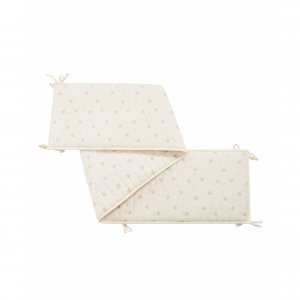 Tour de lit matelassé hirondelle ecru Combelle